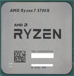 【バルク新品】 AMD Ryzen 7 5700X 100-000000926 3.4GHz Socket AM4 [管理:1000029327]