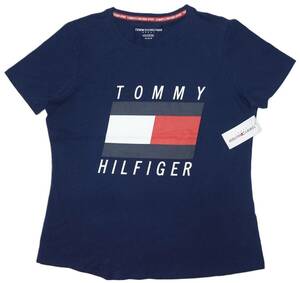 【新品】トミーヒルフィガー ■ コットンTシャツ ■ M ■ ネイビー フラッグ TOMMY HILFIGER 正規品