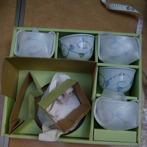 茶器 陶器　５個セット　未使用　湯呑み茶碗