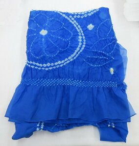 inagoya■メール便で送料無料☆かんたん着付け☆【兵児帯】青系 浴衣 子供 男の子 中古 Yukata obi z5860py