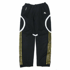 z■adidas/アディダス トラックジャージ トレーニングウェア 【M】黒/MENS/165【中古】