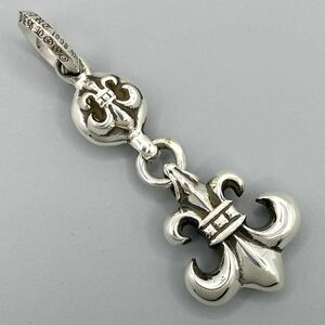 CHROME HEARTS クロムハーツ 1BALL BS FLEUR ワンボール フレア ペンダント トップ ネックレス チャーム SILVER 925 シルバー SV