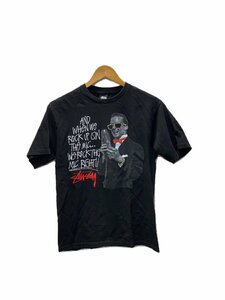 STUSSY◆Tシャツ/S/コットン/BLK//