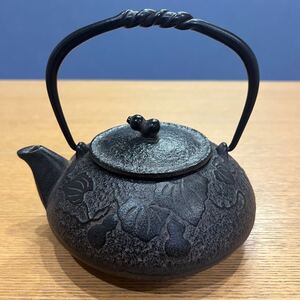 南部鉄器 ひさご 鉄瓶 急須 及富 宝生堂 瓢箪 ホーロー急須 茶器 茶道具 鉄器 煎茶道具 骨董