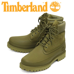 Timberland (ティンバーランド) A5QYR 6in RUBBER TOE REMIX 6インチラバートゥウォータープルーフブーツ Olive TB477 US8-約26.0cm