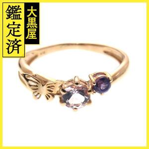 JEWELRY　ノンブランドジュエリー　貴金属・宝石　リング　K10ピンクーゴールド　クオーツ／アメシスト　1.5ｇ　10号　【205】