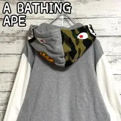 希少　入手困難　A BATHING APE  カモフラ　シャーク　スタジャン　S