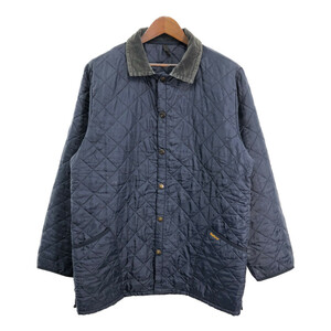 イングランド製 Barbour バブアー LIDDESDALE リッズデイル キルティングジャケット ネイビー (メンズ XL) 中古 古着 R9979