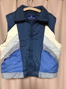 80s FASHION TRAIL SKI DOWN VEST SMALL 中古 80