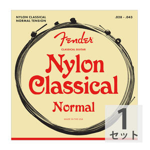 フェンダー Fender Nylon Acoustic Strings 130 Clear/Silver Ball End Gauges 028-043 クラシックギター弦