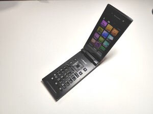 【ガラケー】docomo FOMA P-06C マットブラック Panasonic製 折畳式携帯電話 中古品 【本体・電池パック・説明書のみ】【ドコモ】