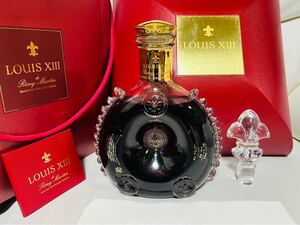 訳有り！REMY MARTIN レミーマルタンルイ13世 バカラ クリスタルボトル　替栓・冊子・シェル型化粧箱・外箱付！正規品ラベル　開封品です！