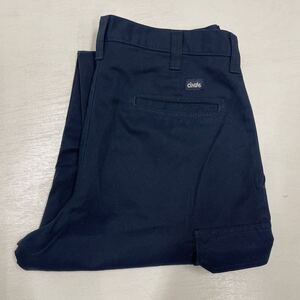 W32 NAVY 足ジャスト 古着 CINTAS カーゴ ワークパンツ チンタス WORK CARGO PANTS REDKAP PT20 WKP001