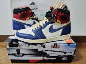 新品NIKE AIR JORDAN 1 RETRO HIGH OG NRG/UN UNION BV1300-146 国内正規品27.5cm 1985 bred chicago travis scott つま黒 AJ1 kawsreverse