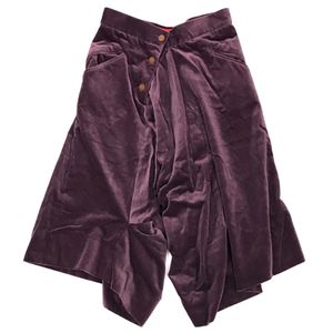ヴィヴィアンウエストウッド レッドレーベル サイズ40 ベロア風 パンツ レディース 紫