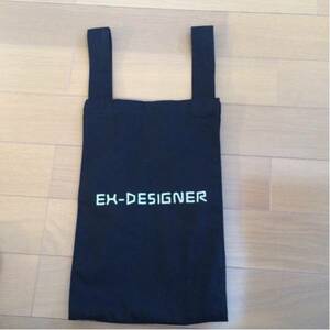 CHACHA スペイン エコバッグ 布バッグ 元デザイナー ex designer レジ袋デザイン ナイロン袋型 bag おしゃれ 黒 海外美術館で購入 マチあり