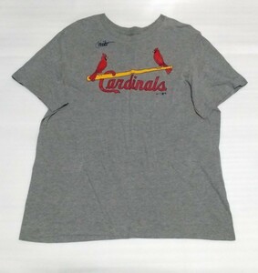 ☆THE NIKE TEE 半袖Tシャツ XLサイズ スポーツMLBウェアCardinalsイラスト ラバー プリント ファッション ティー ナイキ BETTER WORLD.COM