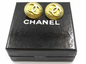 19472Bi CHANEL シャネル ココマーク イヤリング ゴールド アクセサリー 95P ヴィンテージ