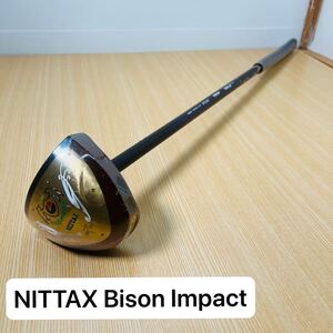 NITTAX Bison impact バイソン インパクト ブラウン 85cm 525g パークゴルフクラブ ニッタクス ジェニュイン