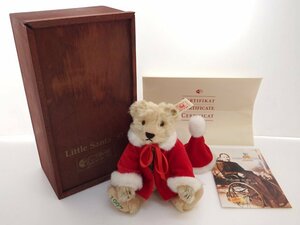 ★ STEIFF シュタイフ社 テディベア 初代 Little Santa リトルサンタ 日本限定2500体 1997年 約20cm 専用木箱・証明書付き ぬいぐるみ ★