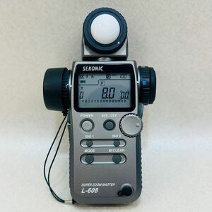 75★超美品★ セコニック SEKONIC SUPER ZOOM MASTER L-608 露出計 カメラ用 動作確認済み