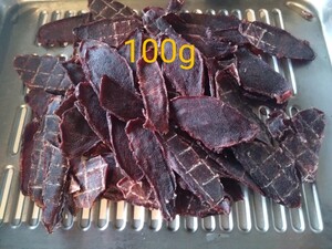 日本鹿ジャーキー、鹿肉ジャーキー100g(50グラムが2個)