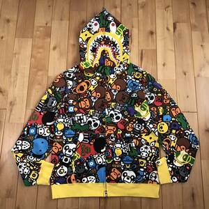 ★ムック限定★ Milo Animal Safari シャーク パーカー Mサイズ a bathing ape BAPE shark full zip hoodie エイプ ベイプ マイロ NIGO i98