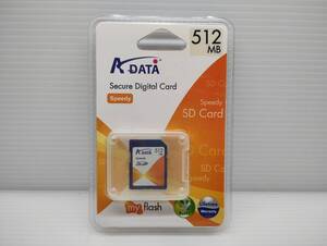  未開封品・未使用品　SDカード　512MB　メガバイト　ADATA　メモリーカード