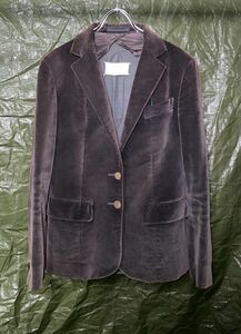 AW2006 MARTIN MARGIELA VINTAGE VELOUR TAILORED JACKET マルジェラ　ビンテージ　白タグ　ベロア　ジャケット