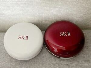 新品即決　SK-II ファンデーションケース　ホワイト　レッド