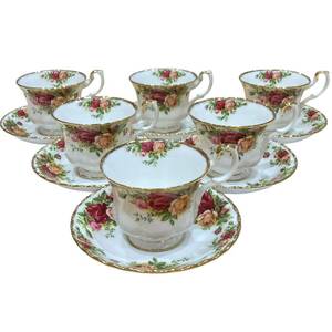 ★ROYAL ALBERT ロイヤルアルバート カップ&ソーサー オールドカントリーローズ 6客 セット