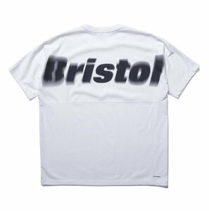 ◆F.C.Real Bristol FCRB 24ss 新品タグ付き BLURRED BIG LOGO S/S TEAM BAGGY TEE バックロゴ オーバーサイズ Tシャツ S 白 FCRB-242099