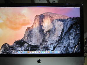 ジャンク品です　 iMac Retina 5K 27インチ (Late 2014) Core i7 4GHz/16GB SSD 240GB MF886J/A AMD Radeon R9 M295X 4096MB