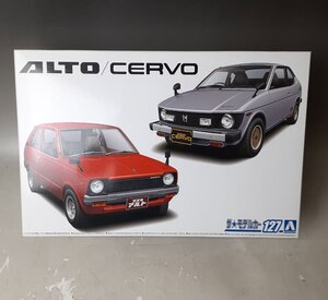 J11 アオシマ 1/20 ザ★モデルカー 127 ALTO/CERVO SS30V アルト SS20 セルボ ２台分のキット 未組立