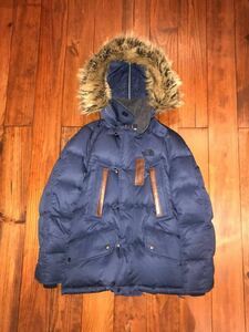 美品 別注！ジュンヤ ワタナベ × ノースフェイス JUNYA WATANABE MAN THE NORTH FACE コラボ 限定 ダウン ダウンジャケット ネイビー XS