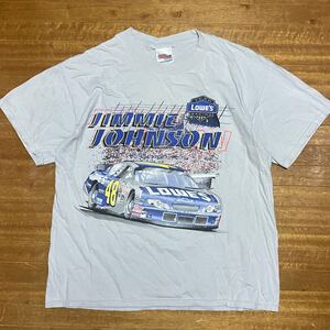 レーシングチャンピオンズ 両面プリント Tシャツ Lサイズ ジミー・ジョンソン 2004年 NASCAR メキシコ製 USA古着