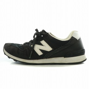 ニューバランス NEW BALANCE 996 ローカットスニーカー シューズ メッシュ スエード 切替 ロゴ US7.5 24.5cm 黒 ブラック WR996HR