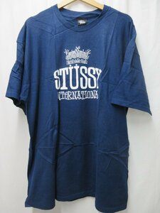 □1000円～展示品 ステューシー STUSSY 王冠 インターナショナル Tシャツ　メキシコ製 サイズXL