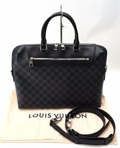 極美品 LOUIS VUITTON ルイ・ヴィトン 【ダミエ グラフィット PDJ NM 2WAY ビジネス ハンドバッグ】ブリーフケース メンズ