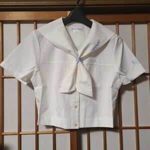 【新品】愛知 私立 名城大学附属高校 夏服 半袖セーラー服 リボン襟 ◆ コスプレ衣装 学校制服 女子制服 通学服 指定品 本物 