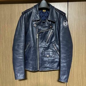 HUMAN MADE / LEATHER RIDERS JACKET 紺(S) ライダースジャケット NIGO ヴィンテージ