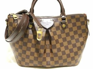 まだ美品 LOUIS VUITTON ヴィトン シエナPM 2WAY ハンドバッグ ☆ ダミエ N41545 ショルダー レディース TB1158 エベヌ ▼オト000/6F