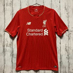 【NEW BALANCE】ニューバランス サッカー イングランド Liverpool FC リバプール 半袖ユニフォーム Mサイズ 15/16s