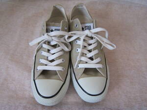 CONVERSE ALLSTAR COLORS OX（コンバース オールスター カラーズOX）[1CL129]　ベージュ キャンバス　25㎝　US6.5　ok2411B