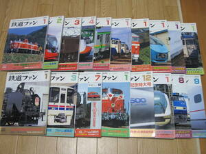 鉄道ファン 2001年～2010年 18冊セット