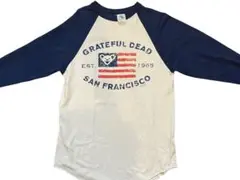 90s Grateful Dead アメリカ国旗 Tシャツ　ラグラン　7分丈