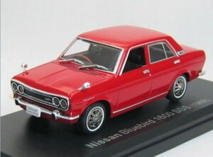 新品 未開封 日産 ブルーバード 1600 SSS 1969年 アシェット 国産名車コレクション 1/43 ノレブ/イクソ 旧車 ミニカー A4