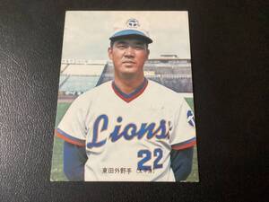 カルビー73年　東田（太平洋） No.109　プロ野球カード