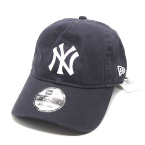 美品 NEW ERA ニューエラ キャップ 9TWENTY NY 13562176 ニューヨーク ヤンキース クロスストラップ ユニセックス ネイビー 28009165