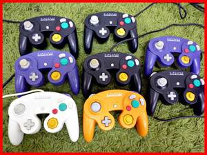 ★NINTENDO GAMECUBE★ゲームキューブコントローラー8個セット★任天堂純正★ジャンク